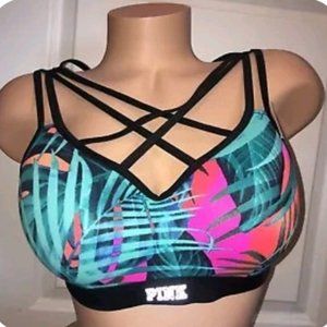 NWT Victoria’s Secret Pink Ultimate Cage Front Push-Up Sports Bra